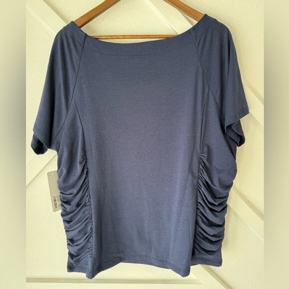NWT Soft Surroundings Kelsey Top Nautical Navy Size 2X (22W) - Picture 5 of 9